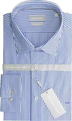 Camicia a righe no stiro slim MICHAEL KORS uomo MK0DS01532 400 blu - Immagine 1 di 4
