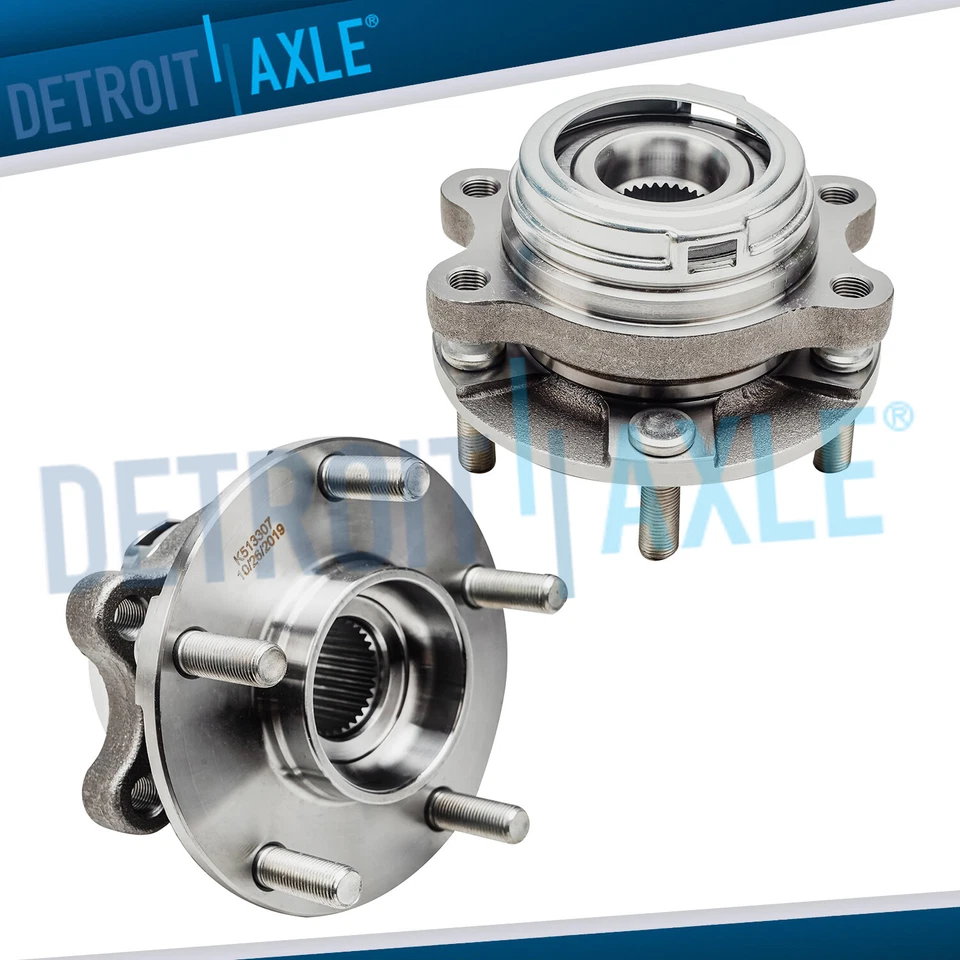 Conjunto de par de bujes y cojinetes de rueda delantera izquierda derecha para Nissan Murano Quest Foto 1 de 4