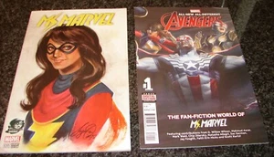 Ms. Marvel #1 2016 Variante Fantasma + Vengadores Anual #1 Ms. Marvel Fan Fiction - Imagen 1 de 2