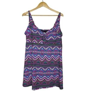 Swimsuits for All Womens Tummy Control Swim Dress Size 22 Multicolor Pool Beach - Picture 1 of 8