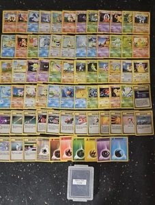 1999 Pokemon Cards Complete Base Unlimited Common & Uncommon 70 Card Set LP-NM - Picture 1 of 1
