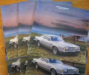1979 FORD THUNDERBIRD T-BIRD LOTTO BROCHURE VENDITE (6) pz - Foto 1 di 1