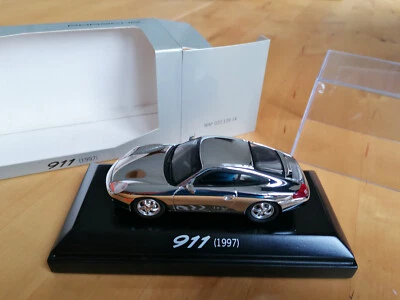 Porsche 911 1997 minichamps chrome 1/43 edition limitée PORSCHE 2000 ex - Photo 1/3