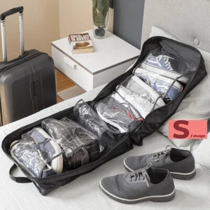borsa valigia da viaggio per scarpe 12 paia uomo donna salva spazio aereo - Foto 1 di 9