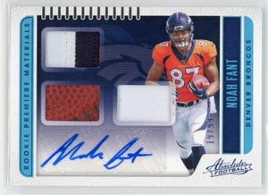 2019 Panini Absolute Noah Fant Rookie Premiere Materials Auto Triple Patch /99 - Picture 1 of 2