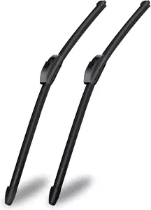 OEM Quality 26" + 18" Universal J/U Hook Front Windshield Wiper Blades, Quiet Al - Picture 1 of 7