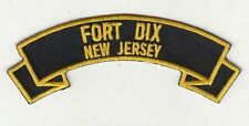 Fort Dix New Jersey 4" x 1.2" tab rocker embroidered patch