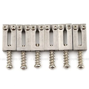 STAINLESS STEEL Bridge Saddles for Fender® Stratocaster, Telecaster Strat Tele - Picture 1 of 2