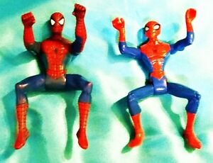 Lot of 2 - Spider-Man Sitting 5" & 4" Loose Action Figures