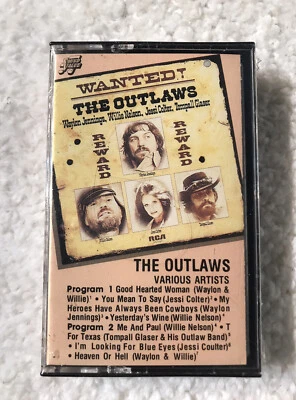 NOS Wanted! The Outlaws Waylon Jennings Willie Nelson Cassette Tape NEW- SEALED - Image 1 of 4