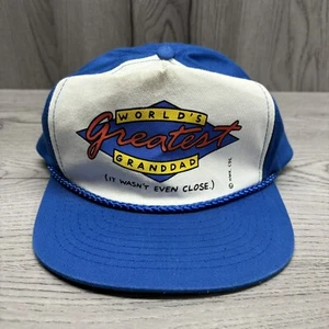 Cappellino snapback vintage più grande del mondo Grandpa Hallmark Shoebox Saluti mai indossato - Foto 1 di 12