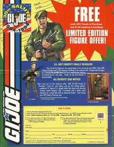 GI JOE 1993 TOP SECRET JOE COLTON FORMULARIO DE PEDIDO OFERTA PÓSTER PLEGADO - Imagen 1 de 1