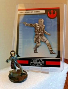 Star Wars Miniatures HAN SOLO OF HOTH REBEL 33 8/60 VR - Picture 1 of 2