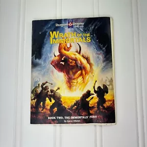 Dungeons & Dragons Wrath Of The Immortals Book Two 1992 TSR USED - Picture 1 of 9