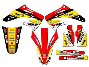 2002-2004 CRF 450R RICOCHET Yellow Senge Graphics Kit Compatible with Honda - Picture 1 of 4