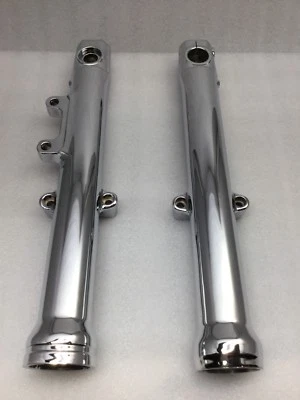 Harley Chrome Fork Legs 39mm 2004 -17 1" DYNA SUPER GLIDE 45947-04 (EXCHANGE) - Image 1 of 4