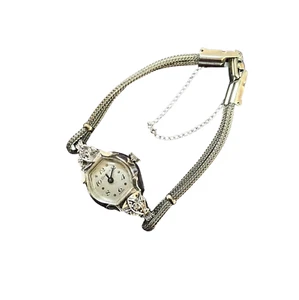 1950's Bulova 14k White Gold and Diamonds Ladies Wristwatch 1950s , Nice - Picture 1 of 9