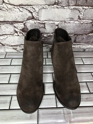 Josef Seibel Marrón Gamuza Cuero Cremallera Lateral Botines Tacón Botas Mujer Talla 36EU Foto 1 de 4