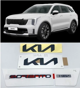 Genuine OEM New Logo Hood Trunk HEV 4X Matt Black Emblem For 24 25+ Kia Sorento - Bild 1 von 51