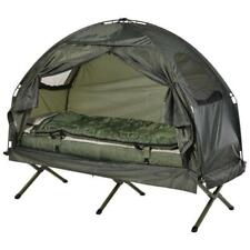Outsunny All-in-One Folding Camping Cots - Green