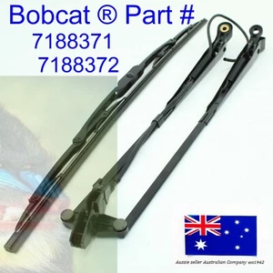 fits Bobcat Windscreen Wiper Arm 7188371 Windshield Wiper Blade 7188372 Assembly - Bild 1 von 9