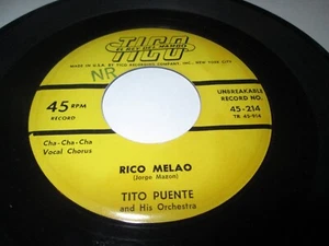 TITO PUENTE RICO MELAO 7" 45 VG US TICO VINYL LISTEN MAMBO CHA CHA - Picture 1 of 2