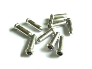 gobike88 Jagwire 1.8mm Silver inner cable end cap, 10 pieces per set - Picture 1 of 1