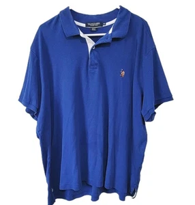 US Polo Assn Poloshirt 3XL Herren royalblau Performance Piqué kurzarm - Bild 1 von 4