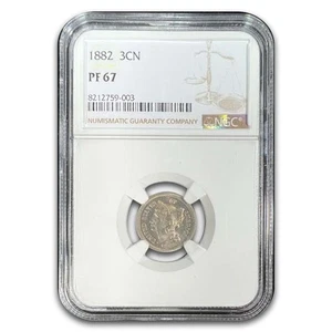 1882 Three Cent Nickel PF-67 NGC - Picture 1 of 3