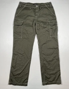 Pantalone cargo True Religion uomo 32 verde oliva punto contrasto tasche utility - Foto 1 di 7