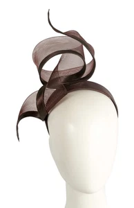 Bespoke design Chocolate Fillies Collection racing fascinator Made in Australia - Picture 1 of 5
