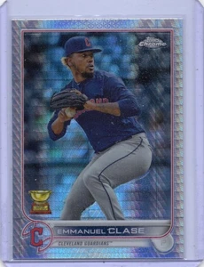 2022 Topps Chrome - Emmanuel Clase #130 Prism Refractor Cleveland Guardians - Picture 1 of 2