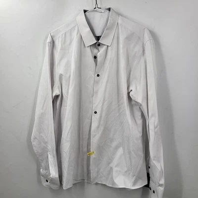 BARABAS signature Classic mens white button down shirt - Image 1 of 4