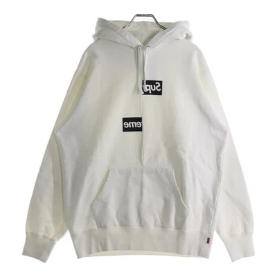SUPREME 18aw Comme des GARCONS SHIRT Split Box Logo Hooded Sweat Hoodie Used 2f0 - Image 1 of 4