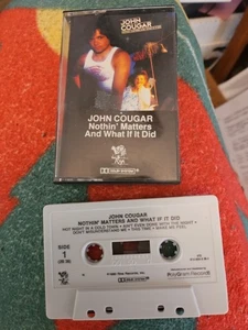 Nothin' Matters and What If It Did by John Cougar/John Mellencamp Cassette Riva - Picture 1 of 2