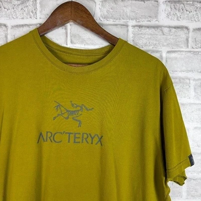 Arc'Teryx Moss Green Graphic Print Crew Neck Hiking Outdoor T-Shirt Mens XL - Image 1 of 4