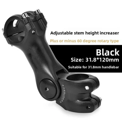 Bicycle Adjustable Stem 25.4/31.8 Handlebar Riser 90/110/130 Road Mountain Bike - Image 1 of 4