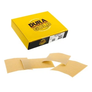 Hojas de papel de lija de oro premium de 1/4 hojas, grano 220 (caja de 25) - 4,5" x 5,5" S... - Imagen 1 de 6