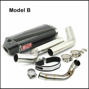 Exhaust Muffler Pipe Motor Fits For Honda CBR 600RR 2005-2019 Silencer Tube 51mm - Picture 1 of 8