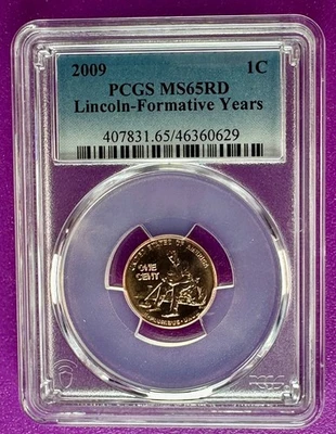 2009 1c Lincoln Formative Years Cent  PCGS MS65RD (629) - Image 1 of 2