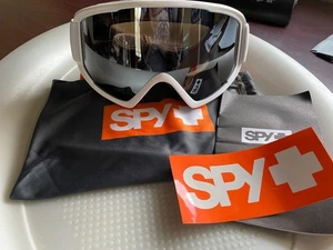 SPY+ CRUSHER ELITE SNOW GOGGLE IN MATTE WHITE / BRONZE SILVER MIRROR NEW - Picture 1 of 3