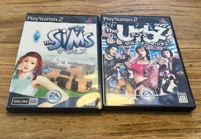 PlayStation 2 Game Software Set of 2 The Urbz: Sims in the City The Sims USED - Image 1 of 4