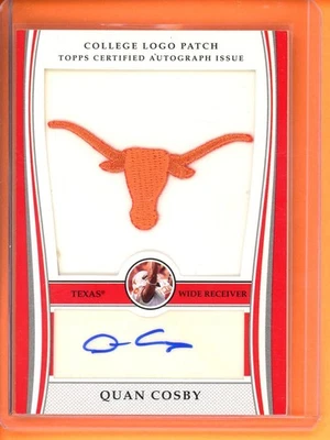 Quan Cosby College Logo Patch Autographs /300 2009 Bowman Draft Picks #ALP-QC - Image 1 of 2