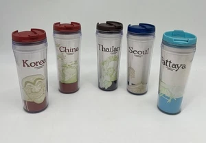 Starbucks Global Icon Series Tumbler 5 2004 China Korea Thailand Seoul Pattaya - Bild 1 von 12