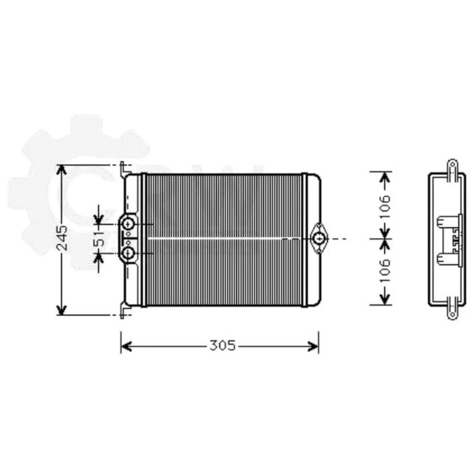 Scambiatore Riscaldamento Interno MERCEDES-BENZ CLASSE S W140 300 Sesel / S320 S Foto 1 de 1