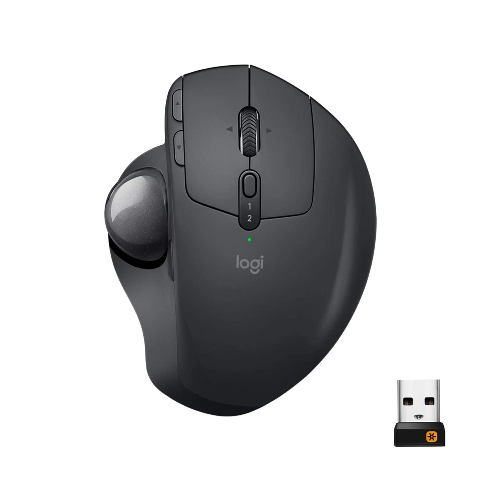 Logitech MX ERGO Advanced Wireless Trackball for Fast Charging Compatible with W - Image 1 of 4