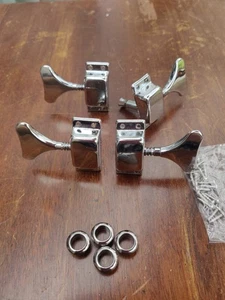 vintage style 2+2 bass guitar machine heads with covers - Picture 1 of 2