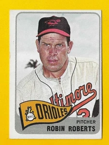 69585 1965 Topps #15 Robin Roberts ORIOLES EX/MT BK$50 - Foto 1 di 3