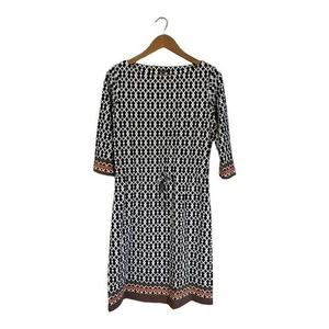 J. McLaughlin Dress Womens Medium Blue Catalina Cloth Drawstring Waist - Picture 1 of 5