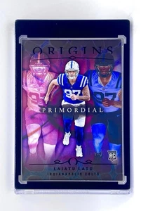 2024 Panini Origins Laiatu Latu Primordial Case Hit SSP Rare Indianapolis Colts - Bild 1 von 2